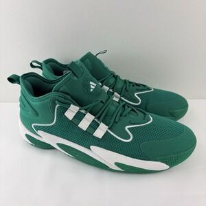 Adidas Green White Men's Basketball Shoes Boost Cushioning US 15 New No Box